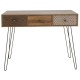 Κονσόλα Boho καρυδί με μεταλλικά πόδια 100x50,5x74,5εκ Κονσόλα Boho καρυδί με μεταλλικά πόδια 100x50,5x74,5εκ