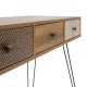 Κονσόλα Boho καρυδί με μεταλλικά πόδια 100x50,5x74,5εκ Κονσόλα Boho καρυδί με μεταλλικά πόδια 100x50,5x74,5εκ