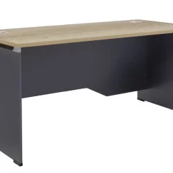 Γραφείο εργασίας επαγγελματικό Lotus  φυσικό-ανθρακί 180x80x75εκ