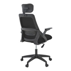Καρέκλα γραφείου Peja  mesh ύφασμα μαύρο 58x60x107-117εκ Καρέκλα γραφείου Peja  mesh ύφασμα μαύρο 58x60x107-117εκ