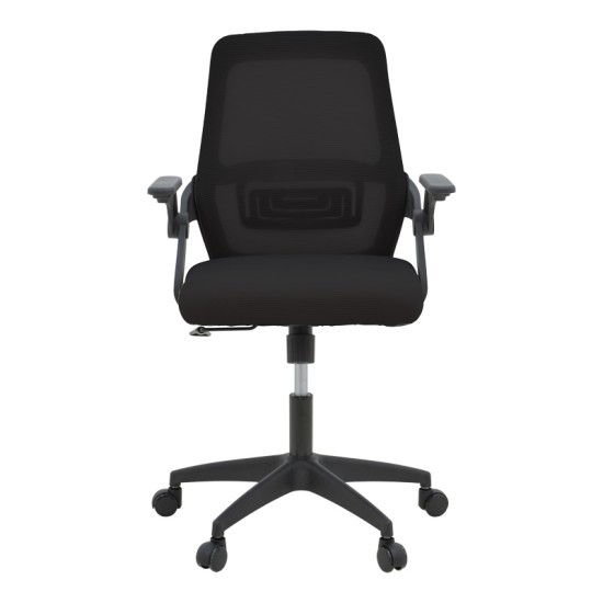 Καρέκλα γραφείου Reji mesh ύφασμα μαύρο 58x60x89-99εκ Καρέκλα γραφείου Reji mesh ύφασμα μαύρο 58x60x89-99εκ