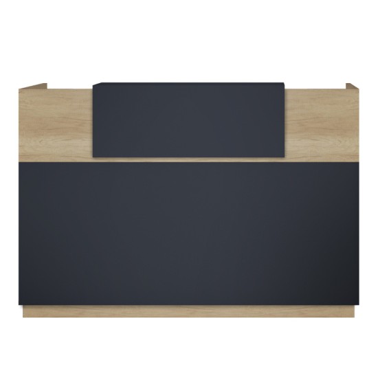 Γραφείο reception Lotus σε χρώμα φυσικό - ανθρακί 200x70x110εκ Γραφείο reception Lotus σε χρώμα φυσικό - ανθρακί 200x70x110εκ