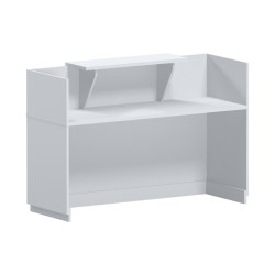 Γραφείο reception Lotus  σε λευκή απόχρωση  140x70x110εκ