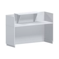 Γραφείο reception Lotus  σε λευκή απόχρωση 140x70x110εκ
