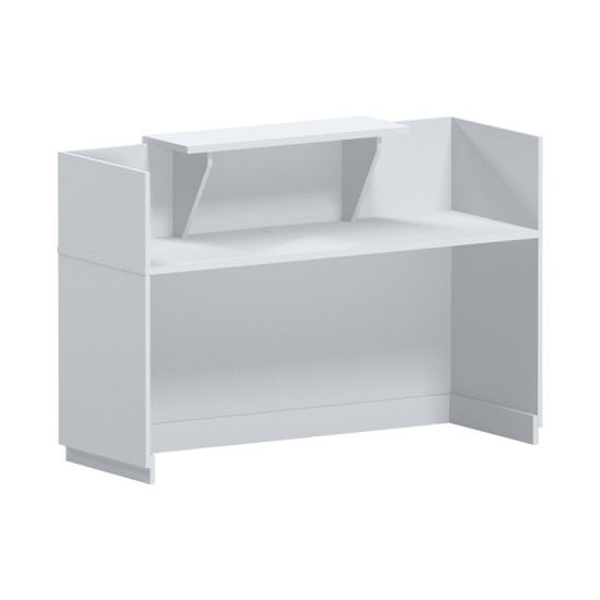 Γραφείο reception Lotus  σε λευκή απόχρωση  140x70x110εκ