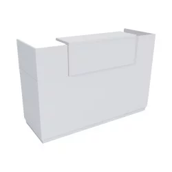 Γραφείο reception Lotus  σε λευκή απόχρωση 140x70x110εκ