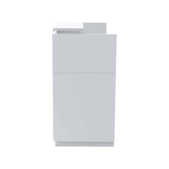 Γραφείο reception Lotus  σε λευκή απόχρωση  140x70x110εκ