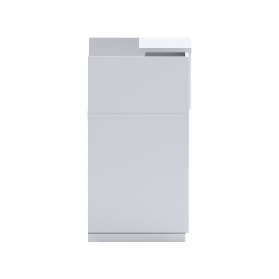 Γραφείο reception Lotus  σε λευκή απόχρωση  140x70x110εκ