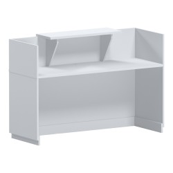 Γραφείο reception Lotus  σε λευκή απόχρωση  180x70x110εκ