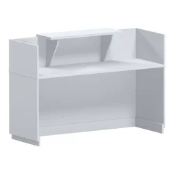 Γραφείο reception Lotus  σε λευκή απόχρωση  180x70x110εκ