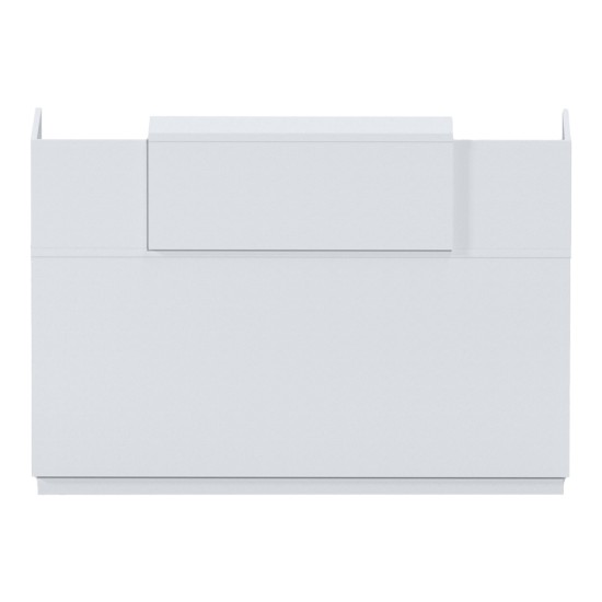 Γραφείο reception Lotus  σε λευκή απόχρωση  180x70x110εκ