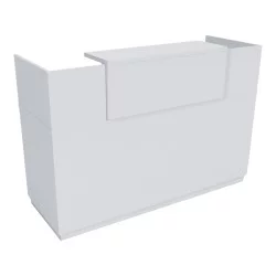 Γραφείο reception Lotus  σε λευκή απόχρωση  180x70x110εκ