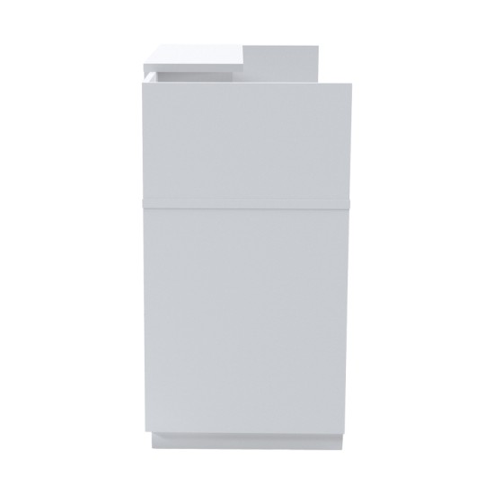 Γραφείο reception Lotus  σε λευκή απόχρωση  180x70x110εκ