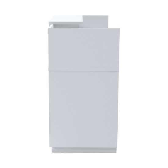 Γραφείο reception Lotus  σε λευκή απόχρωση  180x70x110εκ