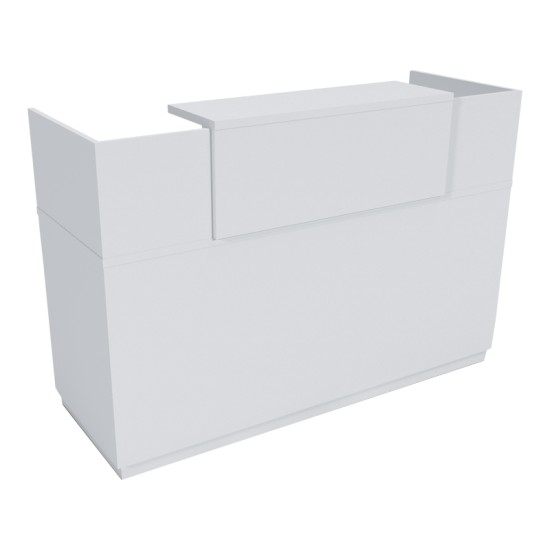 Γραφείο reception Lotus  σε λευκή απόχρωση  180x70x110εκ