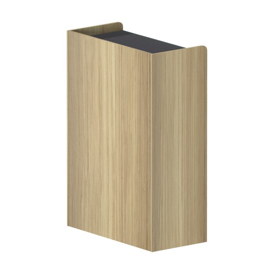 Ντουλάπι γραφείου χαμηλό Lotus  σε φυσική-ανθρακί απόχρωση 80x40x120εκ