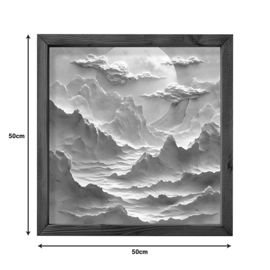 Πίνακας σε καμβά Jedia  με ψηφιακή εκτύπωση 50x3.5x50εκ