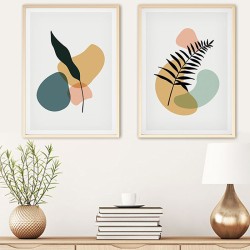 Πίνακας σε καμβά Keniko  δίπτυχος με ψηφιακή εκτύπωση 50x3x70εκ