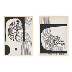 Πίνακας σε καμβά Bajou  δίπτυχος με ψηφιακή εκτύπωση 50x3x70εκ