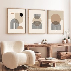 Πίνακας σε καμβά Jefton  τρίπτυχος με ψηφιακή εκτύπωση 50x2x70εκ