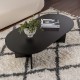 Τραπέζι σαλονιού Tabletod  σε μαύρη απόχρωση 119x60x40εκ
