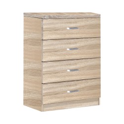 Συρταριέρα Killian  με 4 συρτάρια sonoma 80x40x80εκ