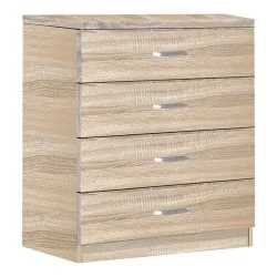 Συρταριέρα Killian  με 4 συρτάρια sonoma 80x40x80εκ