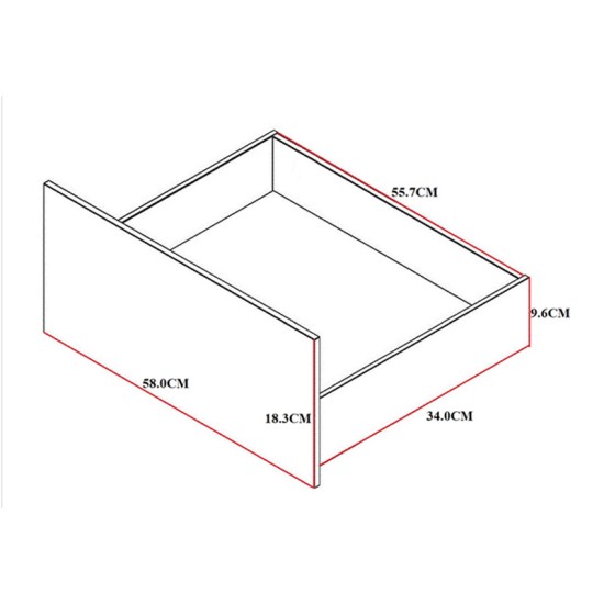 Συρταριέρα Kuanger σε λευκή-φυσική απόχρωση 120x40x70εκ Συρταριέρα Kuanger σε λευκή-φυσική απόχρωση 120x40x70εκ