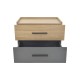Κομοδίνο Sonlen mdf σε sonoma-ανθρακί απόχρωση 60x40x44.5εκ Κομοδίνο Sonlen mdf σε sonoma-ανθρακί απόχρωση 60x40x44.5εκ