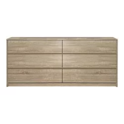 Συρταριέρα Kuanger  mdf σε φυσική απόχρωση 120x40x70εκ