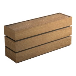 Συρταριέρα Sonlen  mdf σε oak απόχρωση 120x40x72εκ