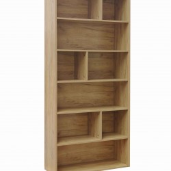 Βιβλιοθήκη Evergin  mdf σε oak απόχρωση 80x30x180εκ