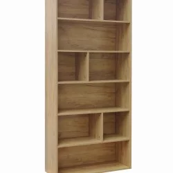Βιβλιοθήκη Evergin  mdf σε oak απόχρωση 80x30x180εκ