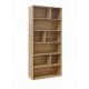Βιβλιοθήκη Evergin  mdf σε oak απόχρωση 80x30x180εκ
