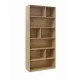 Βιβλιοθήκη Evergin  mdf σε oak απόχρωση 80x30x180εκ