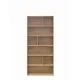 Βιβλιοθήκη Evergin  mdf σε oak απόχρωση 80x30x180εκ