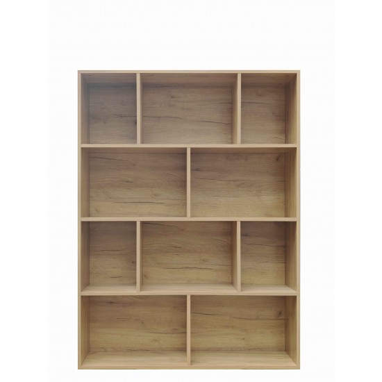 Βιβλιοθήκη Evergin mdf σε oak απόχρωση 100x30x135εκ Βιβλιοθήκη Evergin mdf σε oak απόχρωση 100x30x135εκ