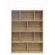 Βιβλιοθήκη Evergin mdf σε oak απόχρωση 100x30x135εκ Βιβλιοθήκη Evergin mdf σε oak απόχρωση 100x30x135εκ