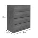 Συρταριέρα Kuanger mdf σε καρυδί απόχρωση 80x40x80εκ Συρταριέρα Kuanger mdf σε καρυδί απόχρωση 80x40x80εκ