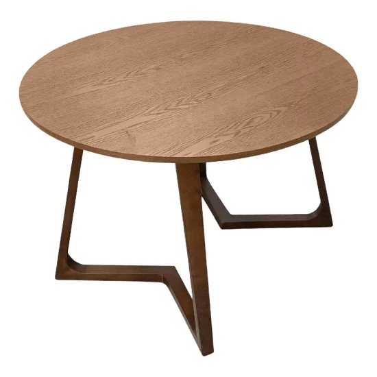 Τραπέζι Sedria  mdf καρυδί Φ120x75εκ