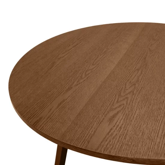 Τραπέζι Sedria  mdf καρυδί Φ120x75εκ