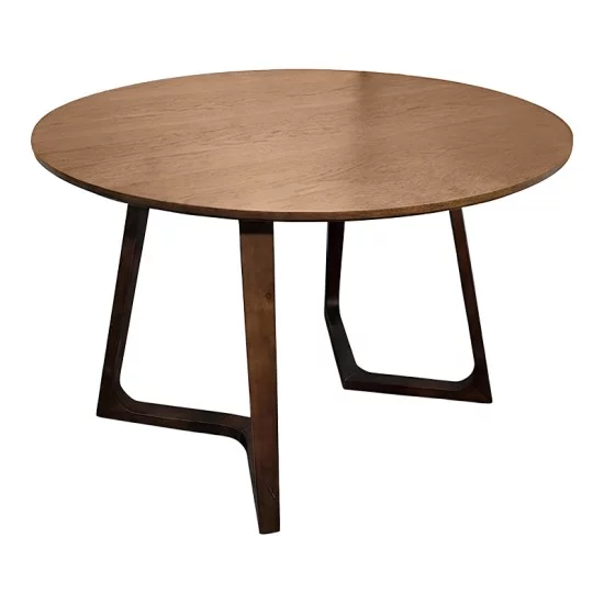 Τραπέζι Sedria  mdf καρυδί Φ120x75εκ