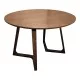 Τραπέζι Sedria  mdf καρυδί Φ120x75εκ