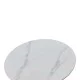 Τραπέζι Balou I  sintered stone σε λευκό μαρμάρου Φ70x74εκ