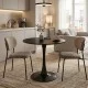 Τραπέζι Balou I  sintered stone σε μαύρο μαρμάρου Φ70x74εκ