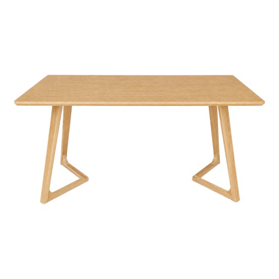 Τραπέζι Pendra  mdf επιφάνεια με πόδι ξύλο μασίφ σε sonoma απόχρωση 150x80x75εκ