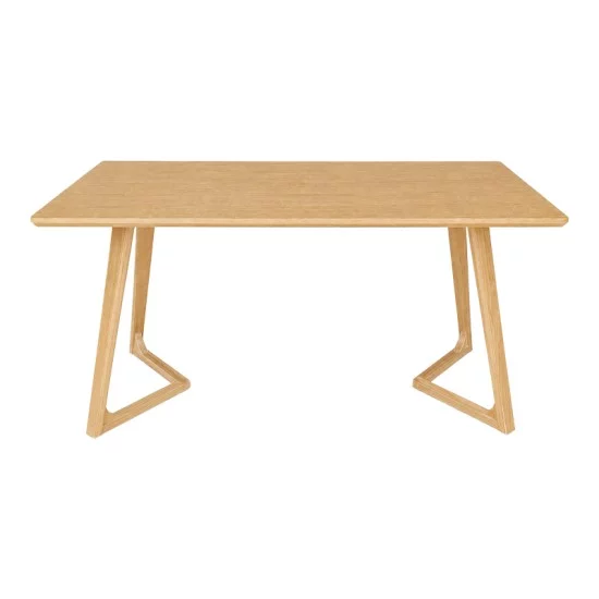 Τραπέζι Pendra  mdf επιφάνεια με πόδι ξύλο μασίφ σε sonoma απόχρωση 150x80x75εκ