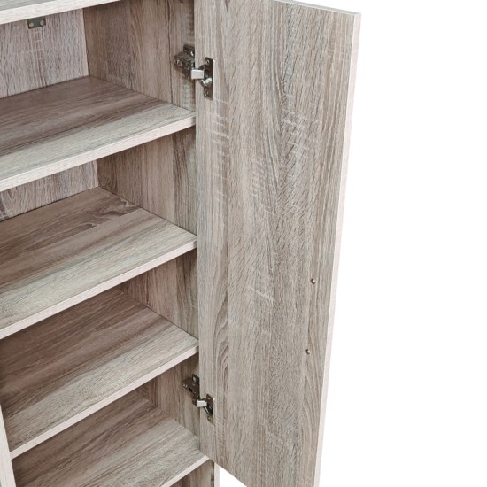 Παπουτσοθήκη Ντουλάπι Lemba  sonoma 80x33x120εκ