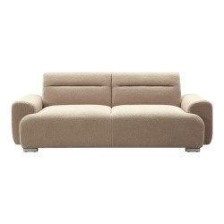 Kαναπές-κρεβάτι τριθέσιος Harmonious  μπουκλέ μπεζ 223.5x92x81εκ