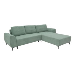 Kαναπές κρεβάτι τριθέσιος αναστρέψιμος Settee  ύφασμα με αποθηκευτικό χώρο σε μέντα απόχρωση 286x204x93εκ Kαναπές κρεβάτι τριθέσιος αναστρέψιμος Settee  ύφασμα με αποθηκευτικό χώρο σε μέντα απόχρωση 286x204x93εκ
